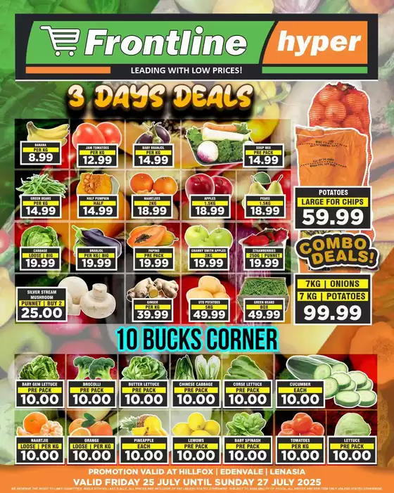 Frontline Hyper catalogue in Centurion | Top deals for all customers | 2025-07-25T00:00:00.000Z - 2025-07-27T00:00:00.000Z