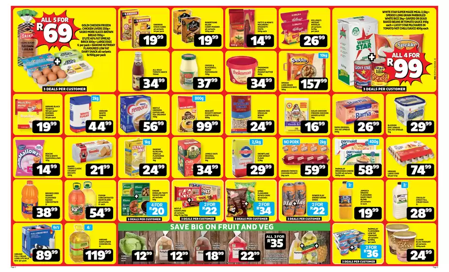 Current special promotions