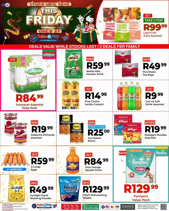 Take N Pay catalogue in Amanzimtoti | Current deals and offers | 2025-07-25T00:00:00.000Z - 2025-07-25T00:00:00.000Z