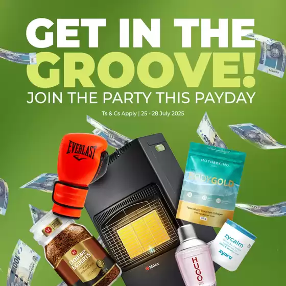 One Day Only catalogue in Bloemfontein | Get in the groove | 2025-07-25T00:00:00.000Z - 2025-07-28T00:00:00.000Z