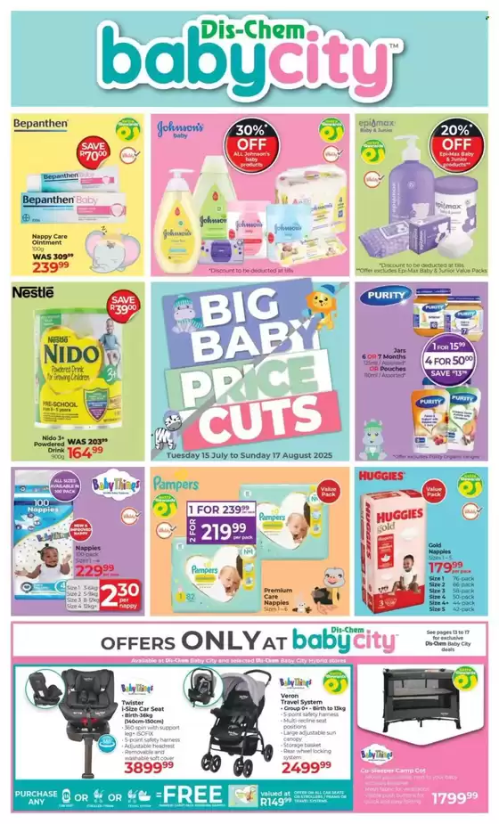 Baby City catalogue in Sandton | Dis-chem baby city | 2025-07-25T00:00:00.000Z - 2025-08-17T00:00:00.000Z