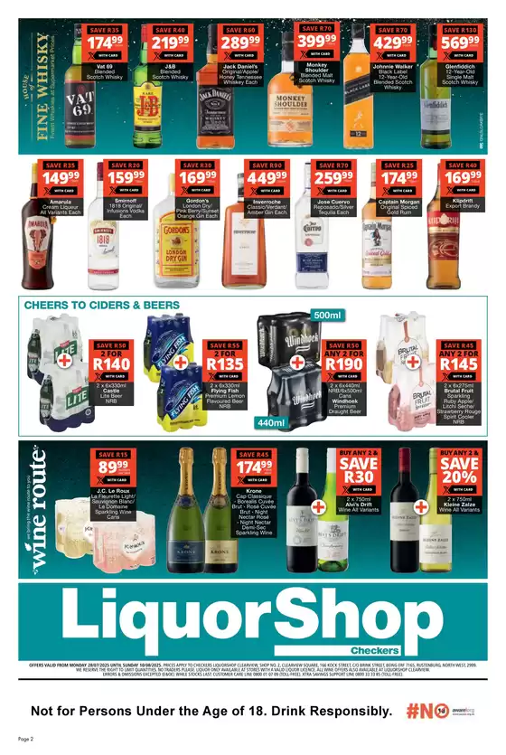 Checkers LiquorShop Clearview Store Opening 28 July