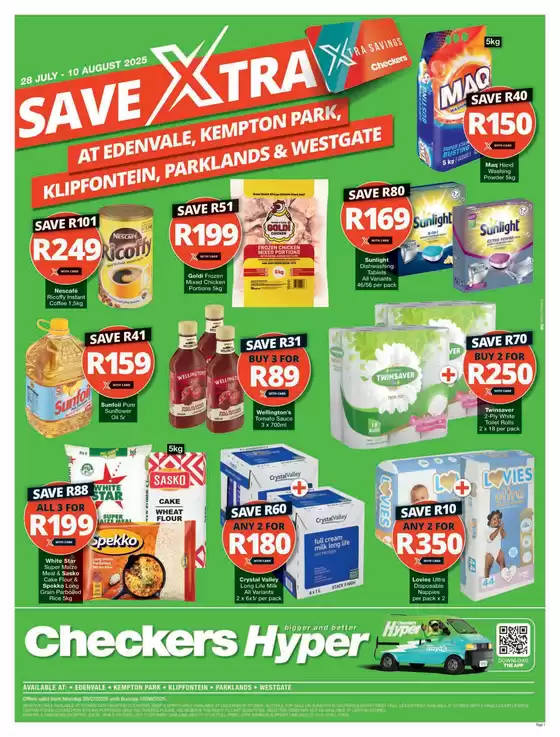 Checkers catalogue in Centurion | Checkers Hyper July Month-End Promotion | 2025-07-28T00:00:00.000Z - 2025-08-10T00:00:00.000Z