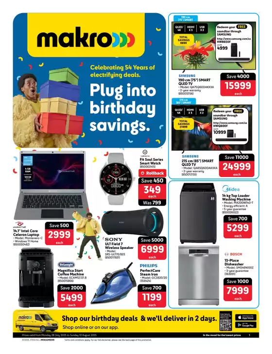 Makro catalogue in Boksburg | Discover attractive offers | 2025-07-28T00:00:00.000Z - 2025-08-10T00:00:00.000Z