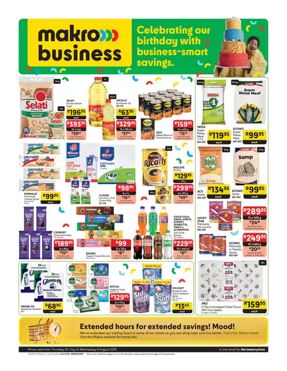 Makro catalogue in Boksburg | Current deals and offers | 2025-07-24T00:00:00.000Z - 2025-08-06T00:00:00.000Z