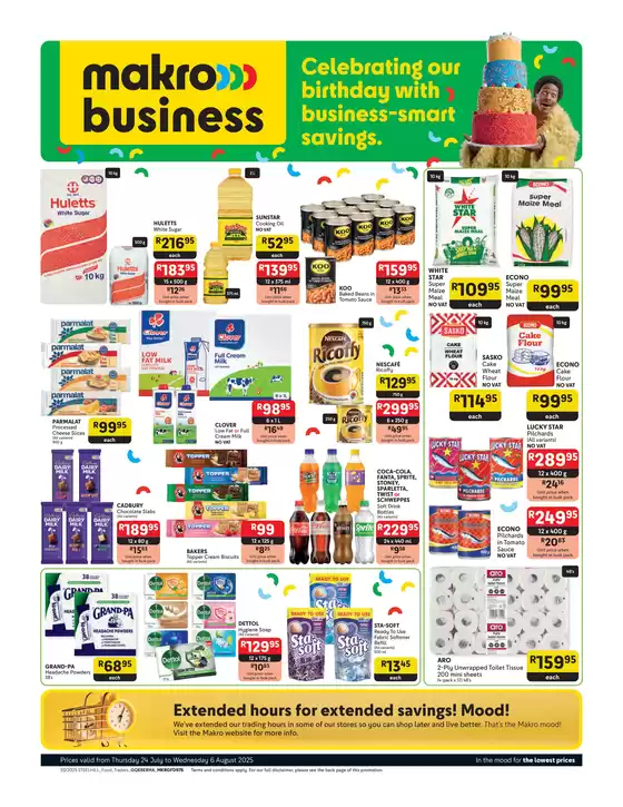 Makro catalogue in Boksburg | Top deals for all customers | 2025-07-24T00:00:00.000Z - 2025-08-06T00:00:00.000Z