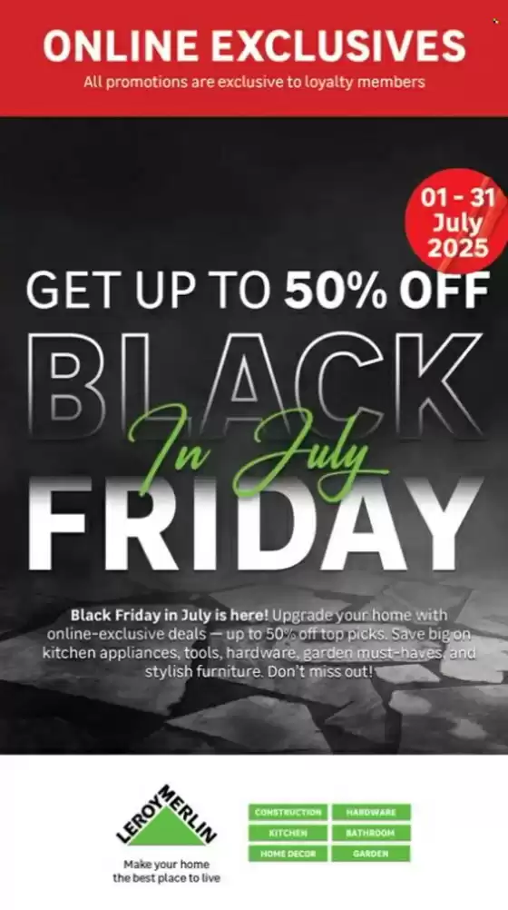 Black friday in july