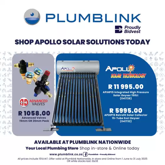 Plumblink sale