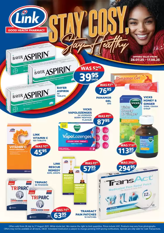 Link Pharmacy catalogue in Durban | Weekly Specials | 2025-07-28T00:00:00.000Z - 2025-08-17T00:00:00.000Z