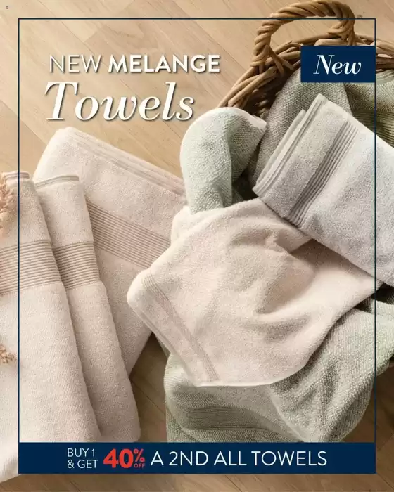 New melange towels