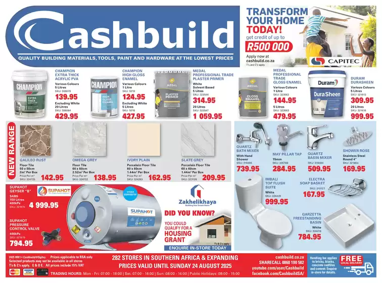 Cashbuild weekly specials