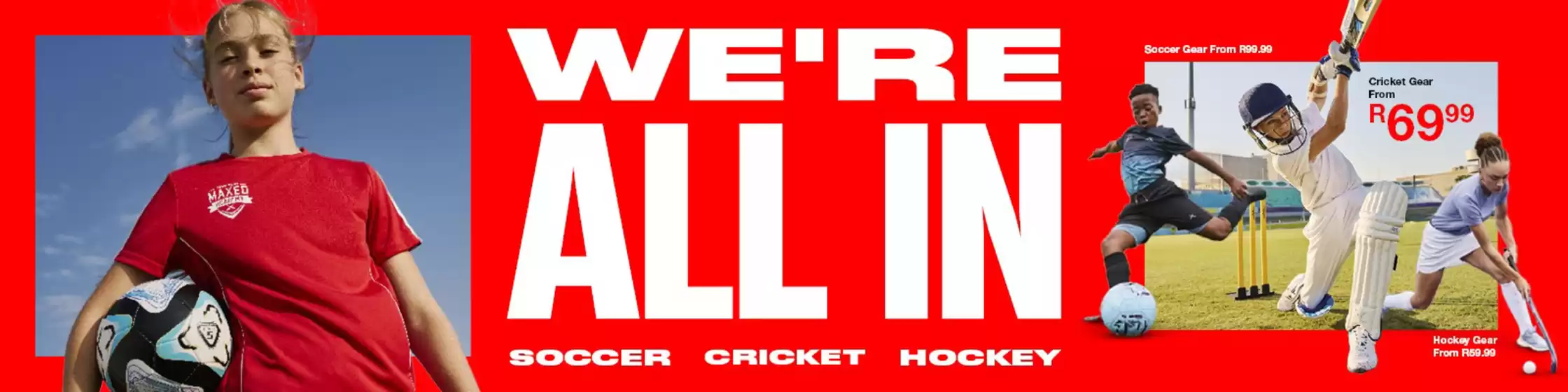 We're all in