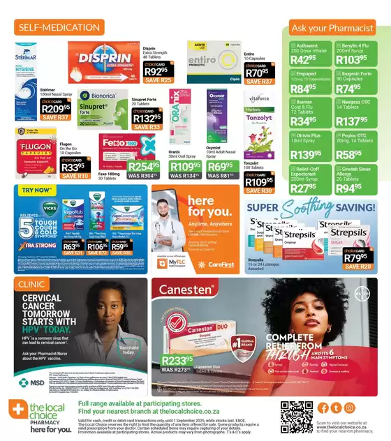 Current deals and offers