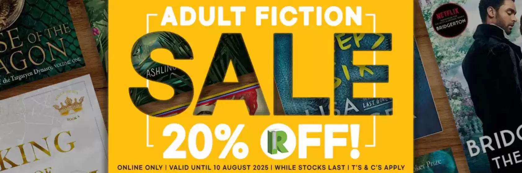 Readers Warehouse catalogue in East London | Adult fiction sale | 2025-08-04T00:00:00.000Z - 2025-08-10T00:00:00.000Z
