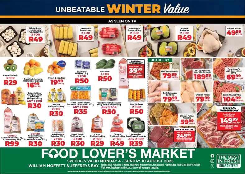 Food Lover's Market catalogue | Eastern Cape - 4 - 10 August 2025 | 2025-08-05T00:00:00.000Z - 2025-08-10T00:00:00.000Z