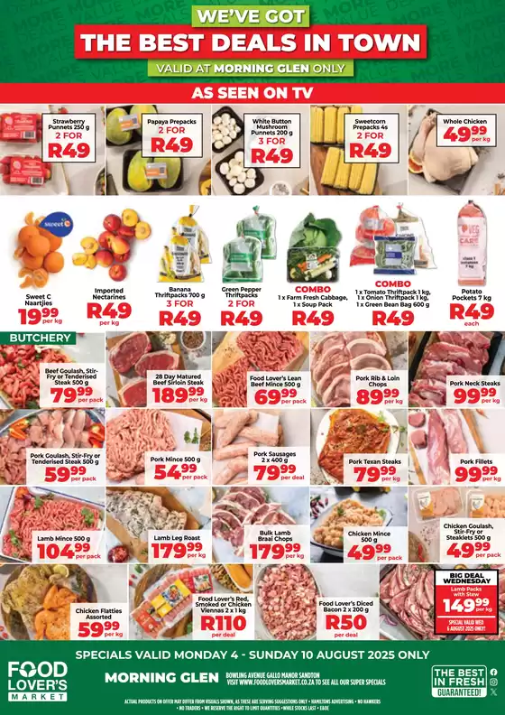 Food Lover's Market catalogue | Morning Glen- 4 - 10 August 2025 | 2025-08-05T00:00:00.000Z - 2025-08-10T00:00:00.000Z