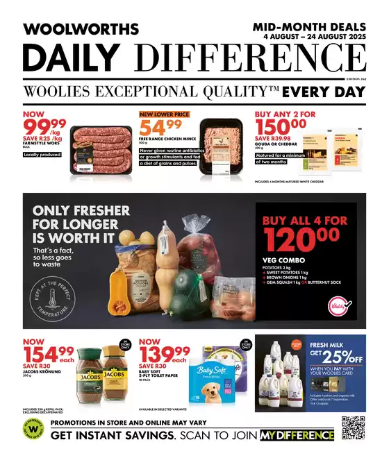 Current special promotions