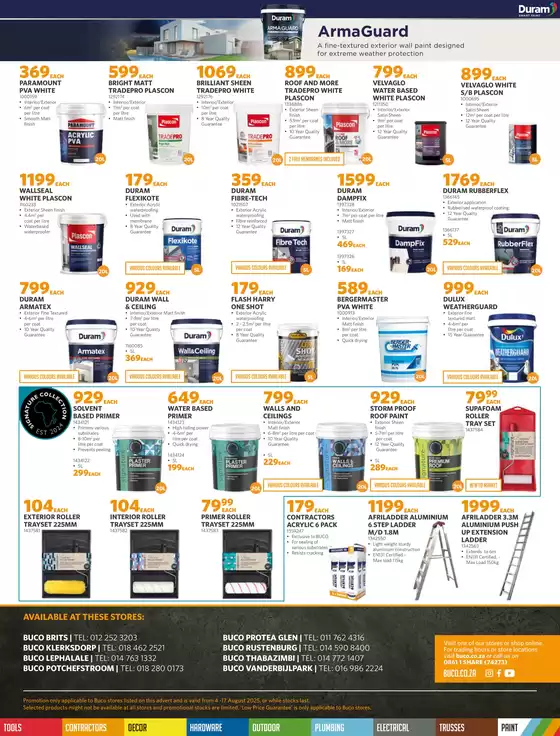 Current special promotions