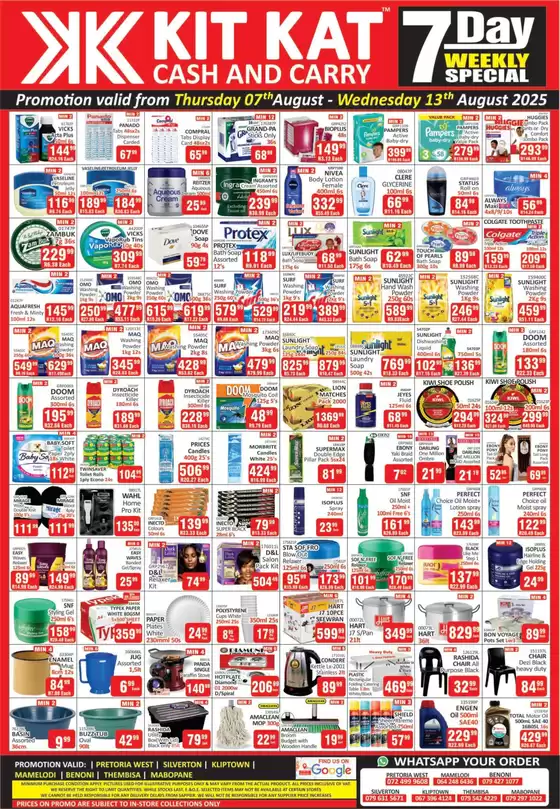 KitKat Cash and Carry catalogue in Pretoria | Kit Kat Cash and Carry weekly specials | 2025-08-07T00:00:00.000Z - 2025-08-13T00:00:00.000Z