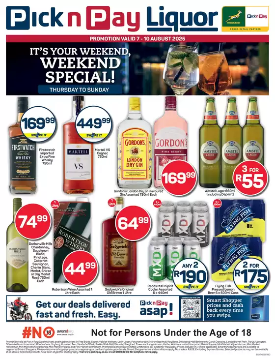 Pick n Pay catalogue in Sasolburg | Our best deals for you | 2025-08-07T00:00:00.000Z - 2025-08-10T00:00:00.000Z