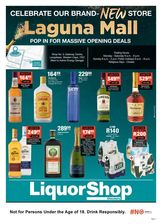 Checkers LiquorShop Laguna Mall Store Opening 7 August
