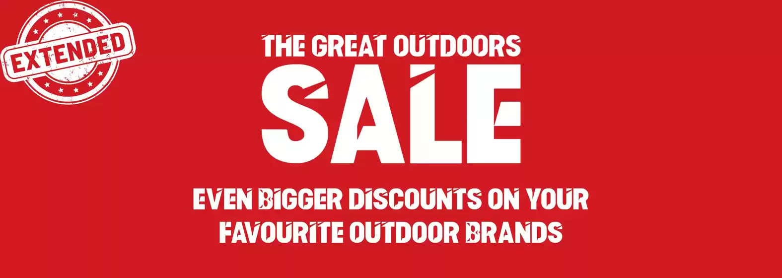 The great outdoors sale