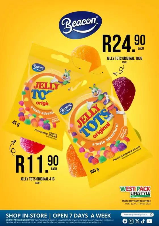 West Pack Lifestyle Sale