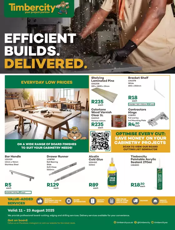 EFFICIENT BUILDS. DELIVERED.