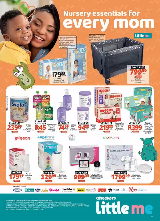 Checkers catalogue in Pretoria | Checkers Little Me August Promotion Gauteng | 2025-08-11T00:00:00.000Z - 2025-09-07T00:00:00.000Z