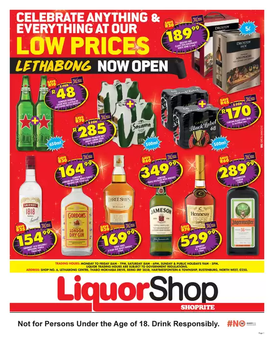 Shoprite LiquorShop catalogue in Emalahleni | Shoprite LiquorShop Savings Lethabong - 11 to 24 August | 2025-08-11T00:00:00.000Z - 2025-08-24T00:00:00.000Z