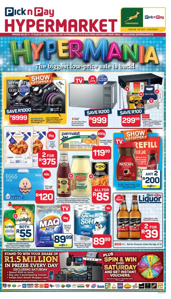 Pick n Pay Liquor catalogue in Kempton Park | Current deals and offers | 2025-08-11T00:00:00.000Z - 2025-08-17T00:00:00.000Z