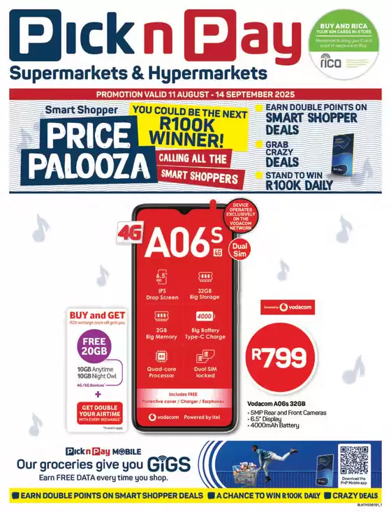 Pick n Pay catalogue in Mossel Bay | Great offer for bargain hunters | 2025-08-11T00:00:00.000Z - 2025-09-14T00:00:00.000Z