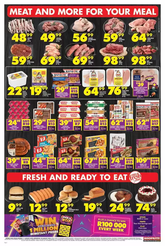 Shoprite Major Deals Gauteng - 11 to 24 August
