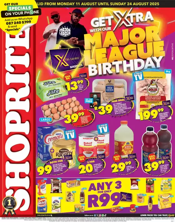 Shoprite Major Deals Eastern Cape - 11 to 24 August