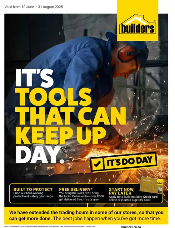 Builders catalogue | Builders : It's Tools That Can Keep Up Day | 2025-08-13T00:00:00.000Z - 2025-08-31T00:00:00.000Z