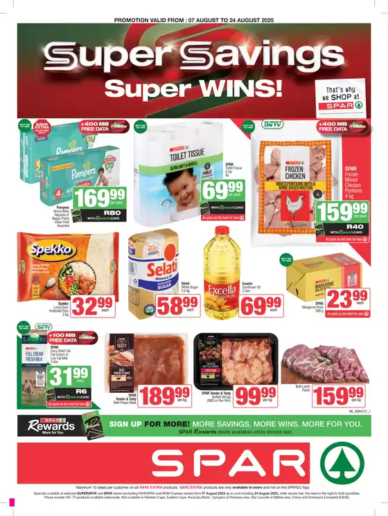 Spar catalogue in Springs | Wide range of offers | 2025-08-13T00:00:00.000Z - 2025-08-24T00:00:00.000Z
