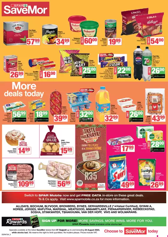 Spar catalogue in Atteridgeville | Great offer for all customers | 2025-08-13T00:00:00.000Z - 2025-08-24T00:00:00.000Z