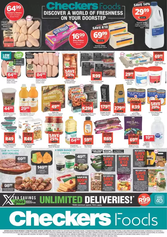 Checkers catalogue in Worcester | Top deals for all customers | 2025-08-14T00:00:00.000Z - 2025-08-24T00:00:00.000Z