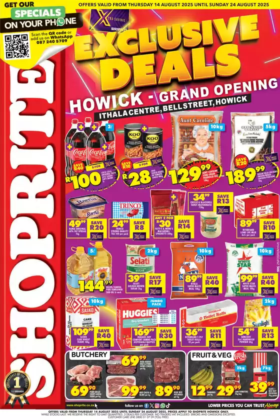 Shoprite catalogue in Bushbuckridge | Great offer for all customers | 2025-08-15T00:00:00.000Z - 2025-08-24T00:00:00.000Z