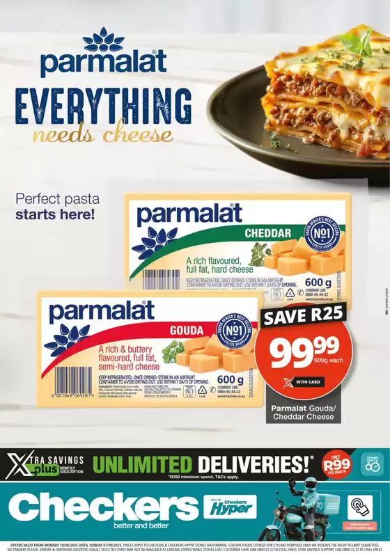 Checkers Parmalat Promotion 18 August