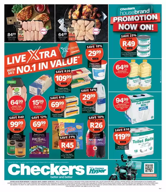 Checkers catalogue in Worcester | Checkers August Mid-Month Xtra Savings 11 August | 2025-08-18T00:00:00.000Z - 2025-08-24T00:00:00.000Z
