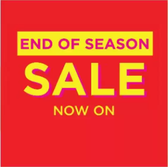 End of season sale