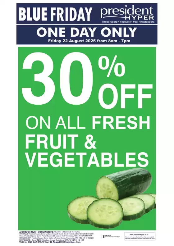 Blue Friday Specials