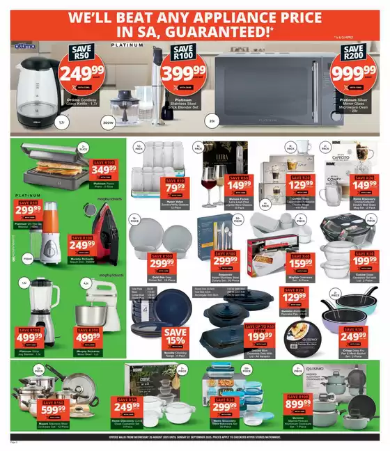 Checkers Hyper Price Drop Promotion 20 August