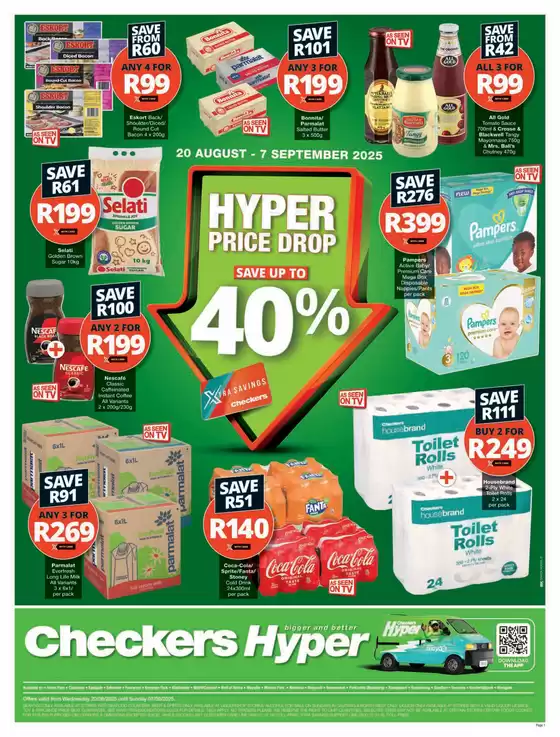 Checkers Hyper Price Drop Promotion Gauteng 20 August