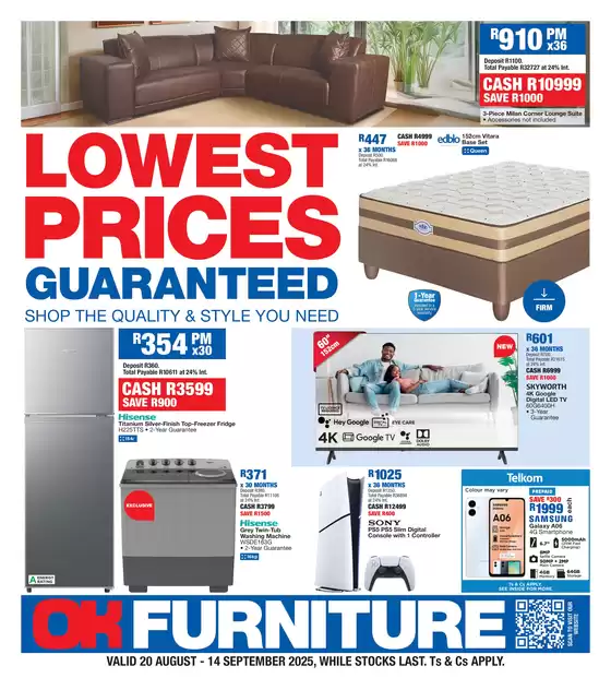 OK Furniture catalogue in Isipingo | Exclusive deals for our customers | 2025-08-20T00:00:00.000Z - 2025-09-14T00:00:00.000Z