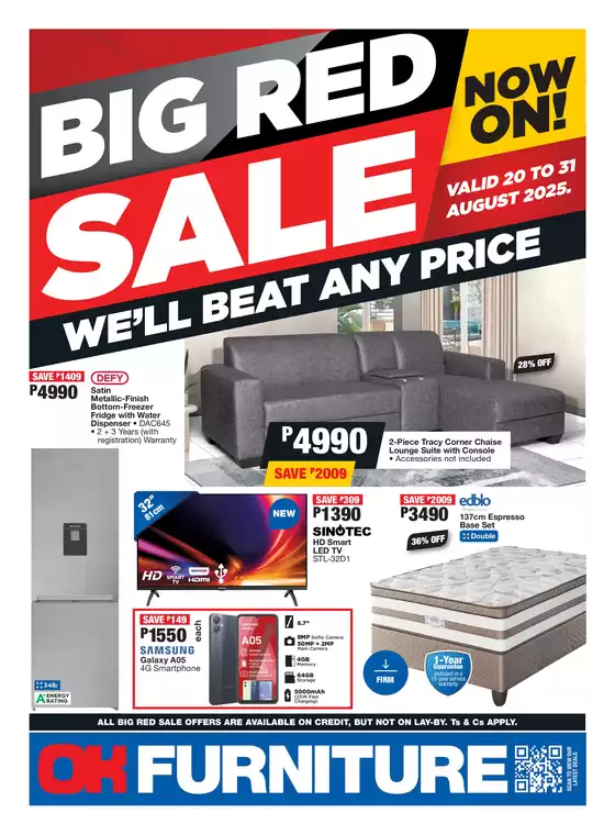 OK Furniture catalogue in Isipingo | Discounts and promotions | 2025-08-20T00:00:00.000Z - 2025-08-31T00:00:00.000Z