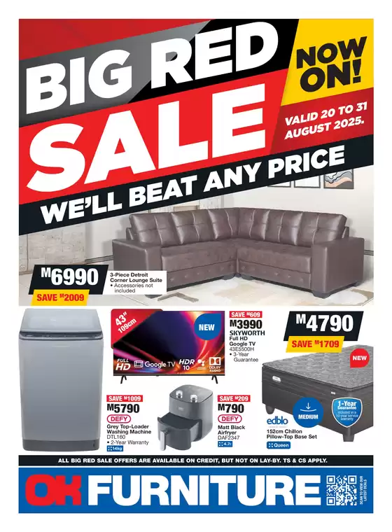 OK Furniture catalogue in Isipingo | Our best deals for you | 2025-08-20T00:00:00.000Z - 2025-08-31T00:00:00.000Z