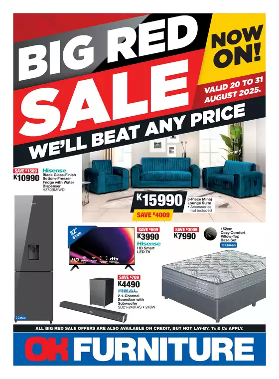 OK Furniture catalogue in Isipingo | Great offer for bargain hunters | 2025-08-20T00:00:00.000Z - 2025-08-31T00:00:00.000Z