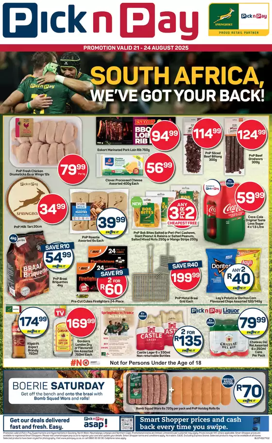 Pick n Pay catalogue in Soshanguve | Offers for bargain hunters | 2025-08-21T00:00:00.000Z - 2025-08-24T00:00:00.000Z